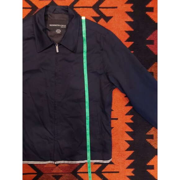 Kenneth Cole Men's Navy Mordern Everyday Waist Length Jacket. Size Medium - Picture 8 of 15